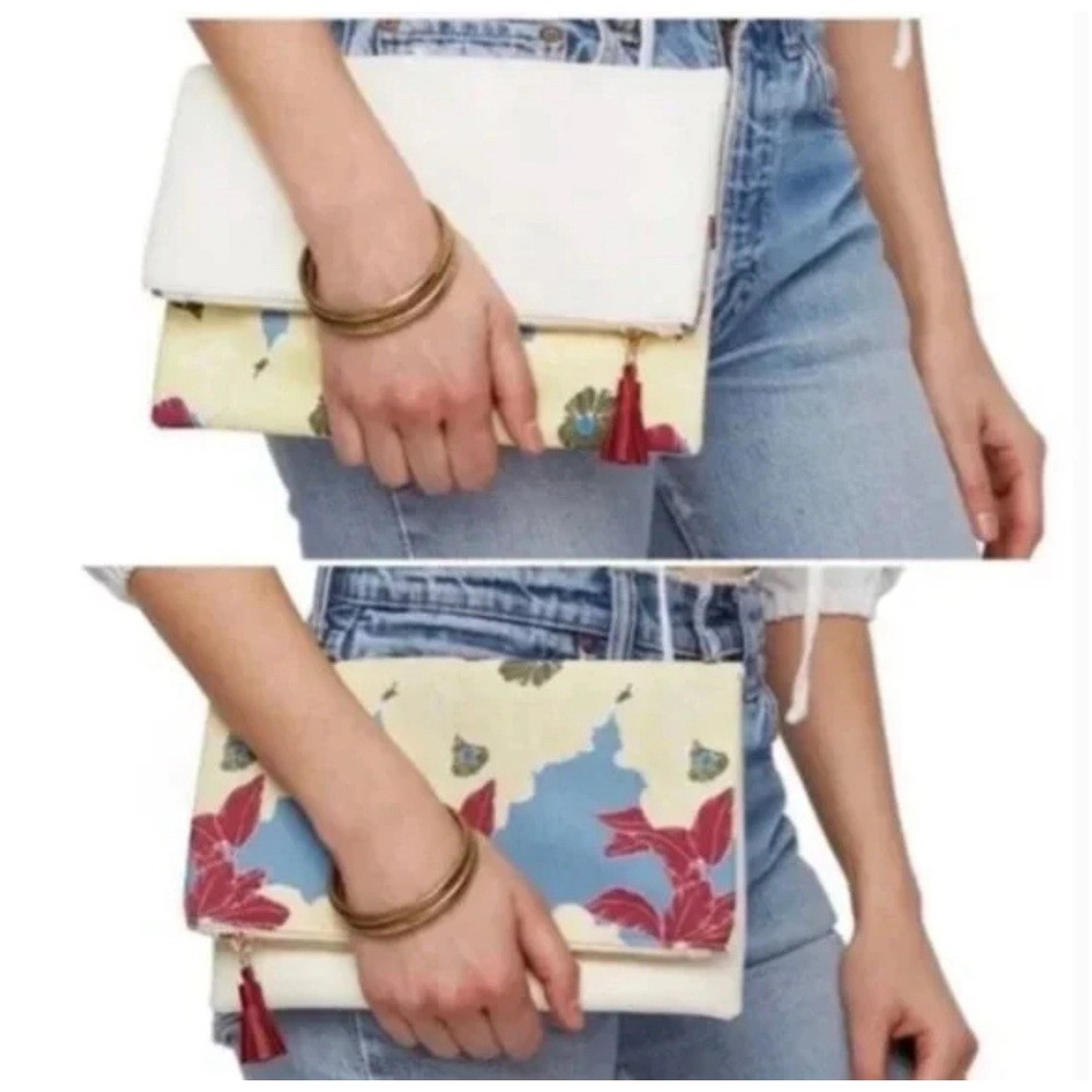 Anthropologie Rachel Pally Bloom Reversible Clutch - Picture 3 of 8